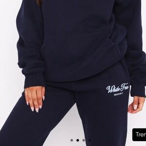 White Fox Boutique Deep Blue Pants/Sweatpants